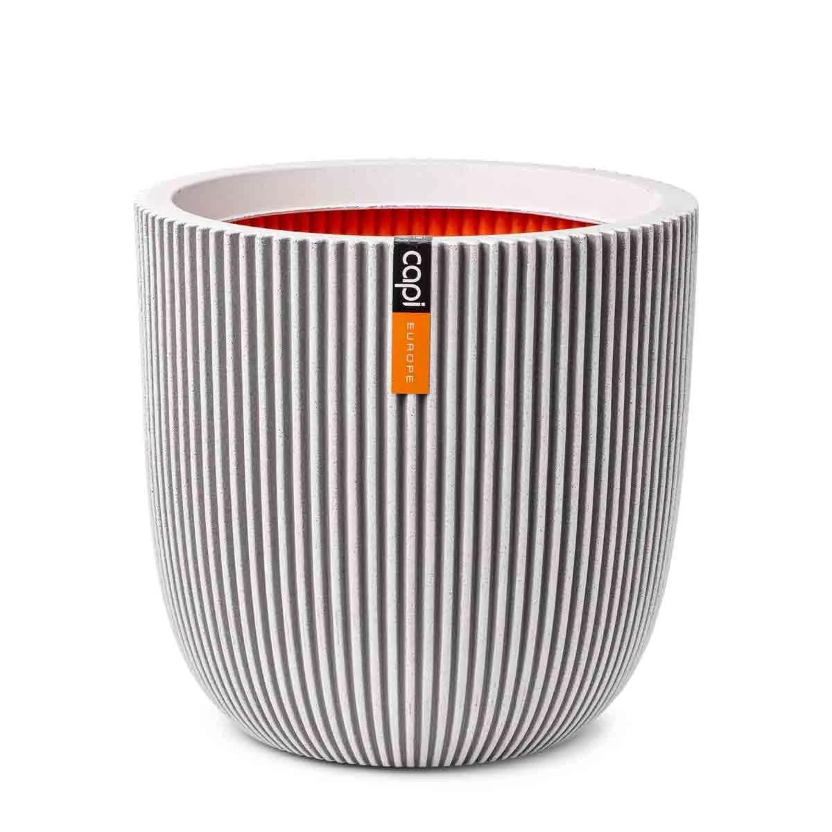 Capi Europe Planter Ball Groove NL 35x34 Ivory