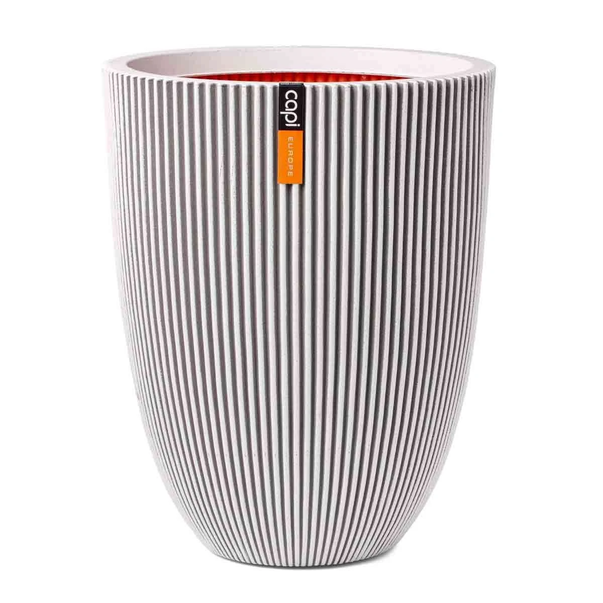 Capi Europe Vase Elegant Low Groove NL 34x46 Ivory