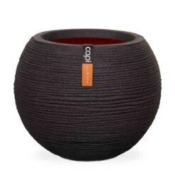 Capi Europe Vase Ball Rib NL 40x32 Black
