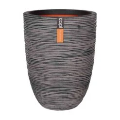 Capi Europe Vase Elegant Low Rib NL 34x46 Anthracite