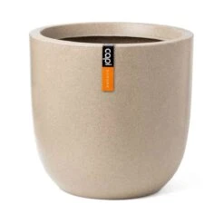 Capi Europe Planter Ball Waste Smooth NL 35x34 Terrazzo Beige