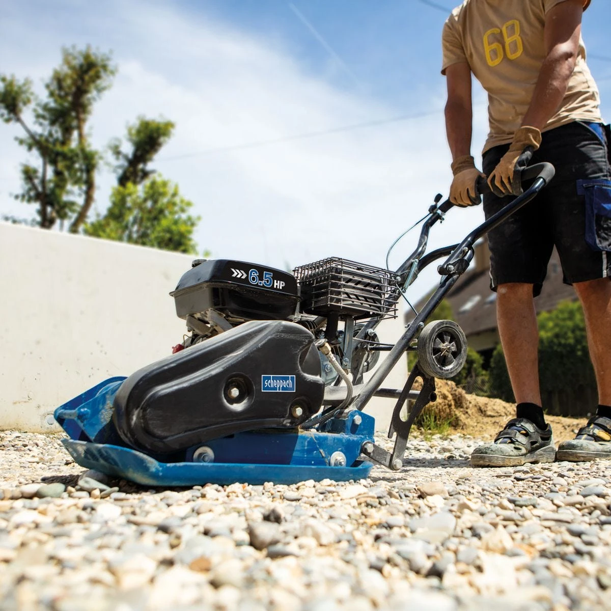 Scheppach HP1300S 6.5 HP Petrol Plate Compactor - Image 4