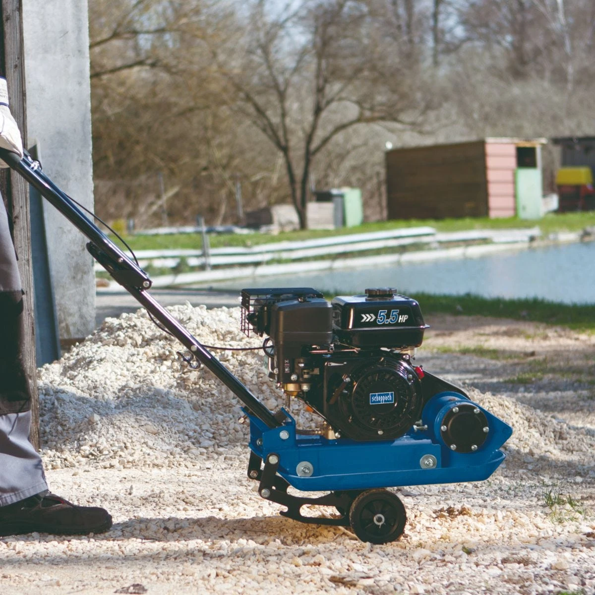 Scheppach HP800S 2.8 HP Petrol Plate Compactor - Image 2