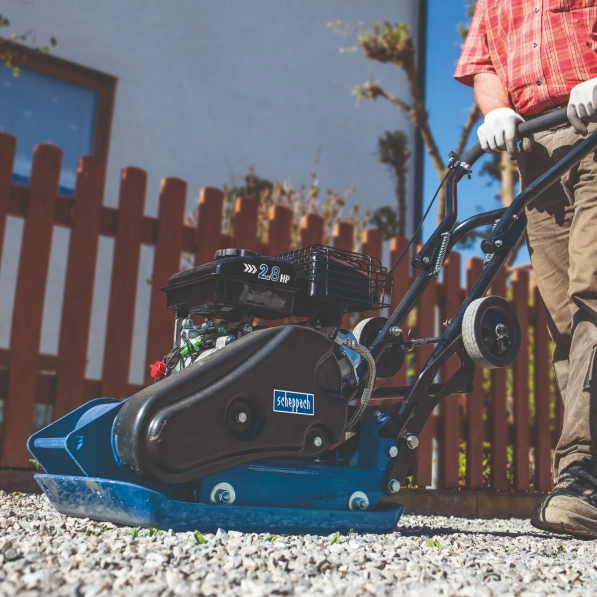 Scheppach HP800S 2.8 HP Petrol Plate Compactor - Image 4