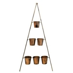 Ivyline Metal Wall Plant Stand 128CM - Gold