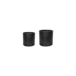 Ivyline Catania Terrazzo Set Of 2 Cylinders - Anthracite